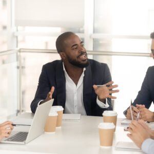Mining team working at opencast site