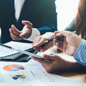 Mining team working at opencast site