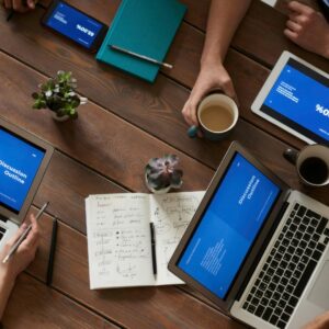 Mining team working at opencast site