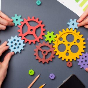 Mining team working at opencast site