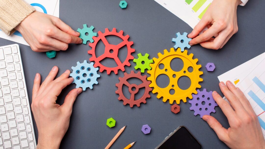 Mining team working at opencast site